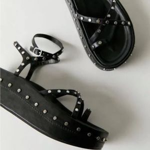 Urban outfitters platformed studded sandal